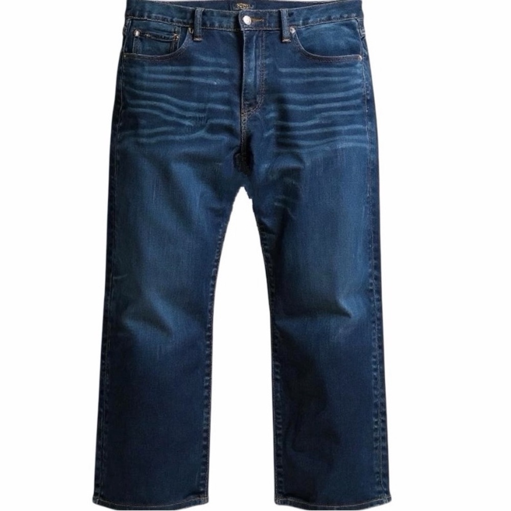 Polo Ralph Lauren Varick Slim Straight Jeans Men 36x30 Blue Denim Medium Wash